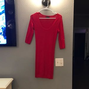 Red Armani exchange dress